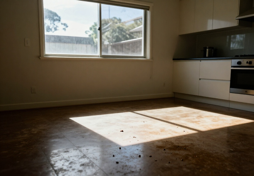 Rodent droppings and nesting material in a Drummoyne roof space